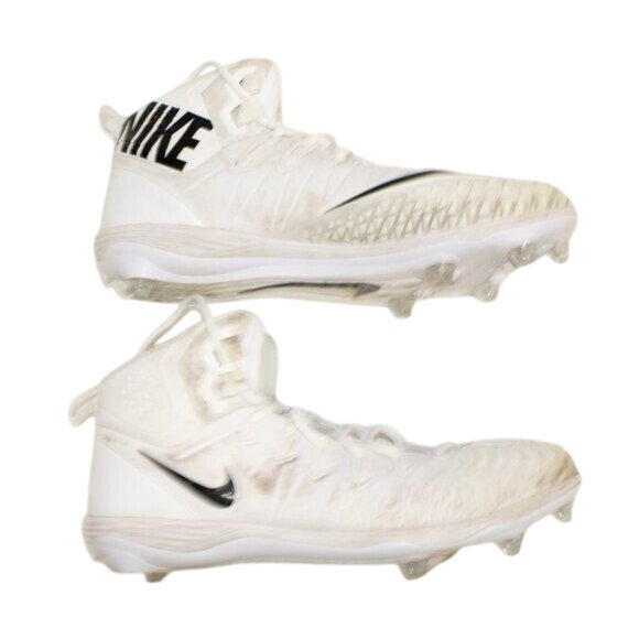 Nike Sz 16 Football Cleats Force Savage White Black 923304-101 - Picture 7 of 11